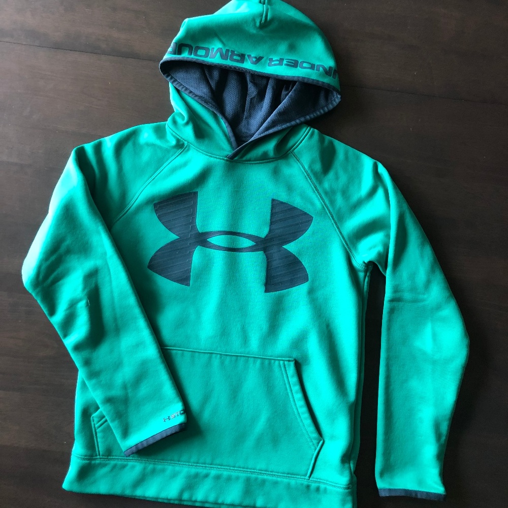Green Under Armour fleece-lined Hoodie